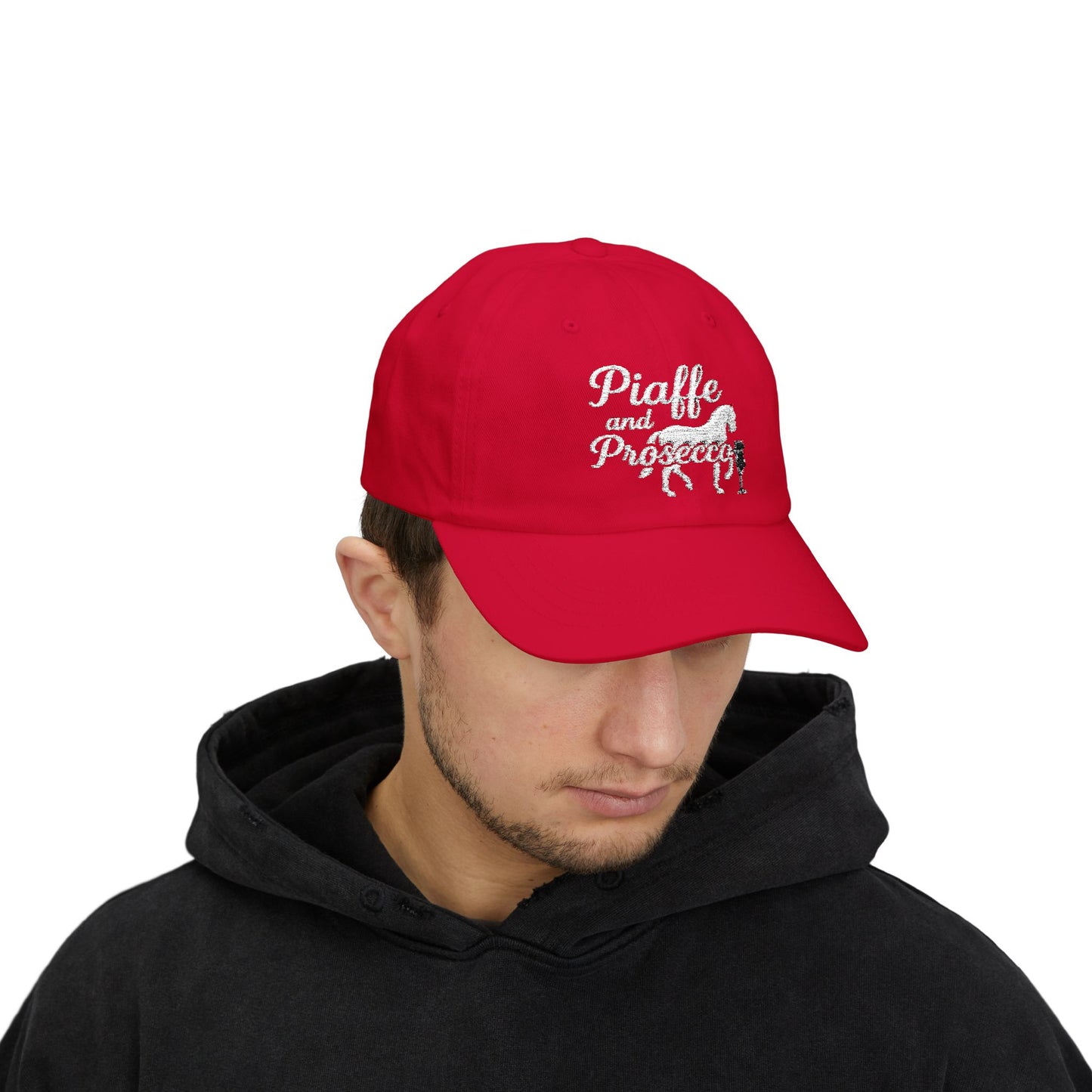 Piaffe and Prosecco Dad Cap, Horse Lover Gift, Equestrian Hat, Wine Lover's Accessory, Casual Cap