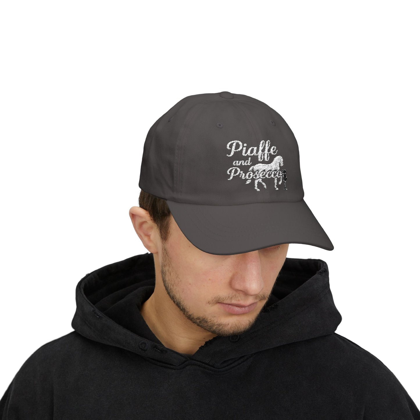 Piaffe and Prosecco Dad Cap, Horse Lover Gift, Equestrian Hat, Wine Lover's Accessory, Casual Cap