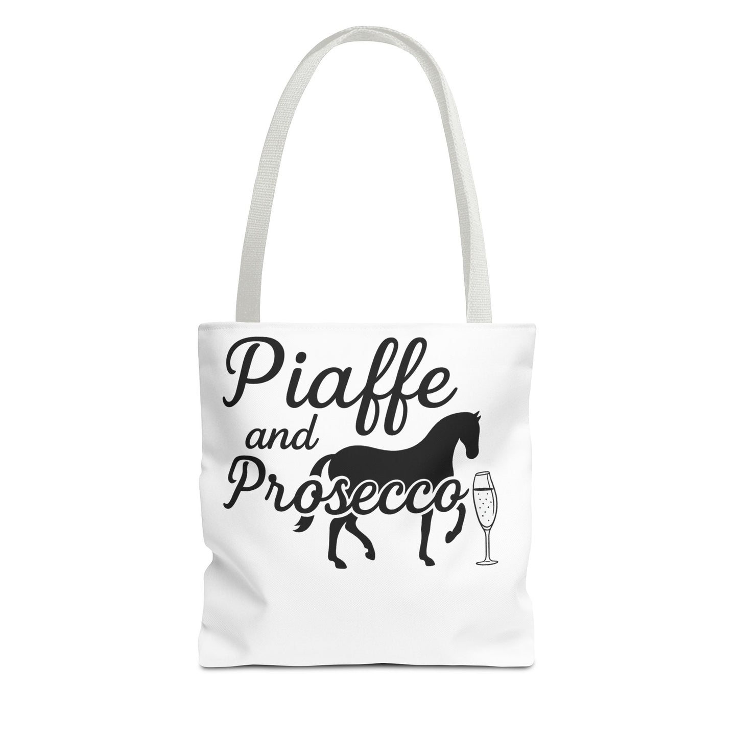 Piaffe and Prosecco Tote Bag | Equestrian Gift, Animal Lover Tote, Wine Lover Bag, Farmhouse Decor, Travel Companion