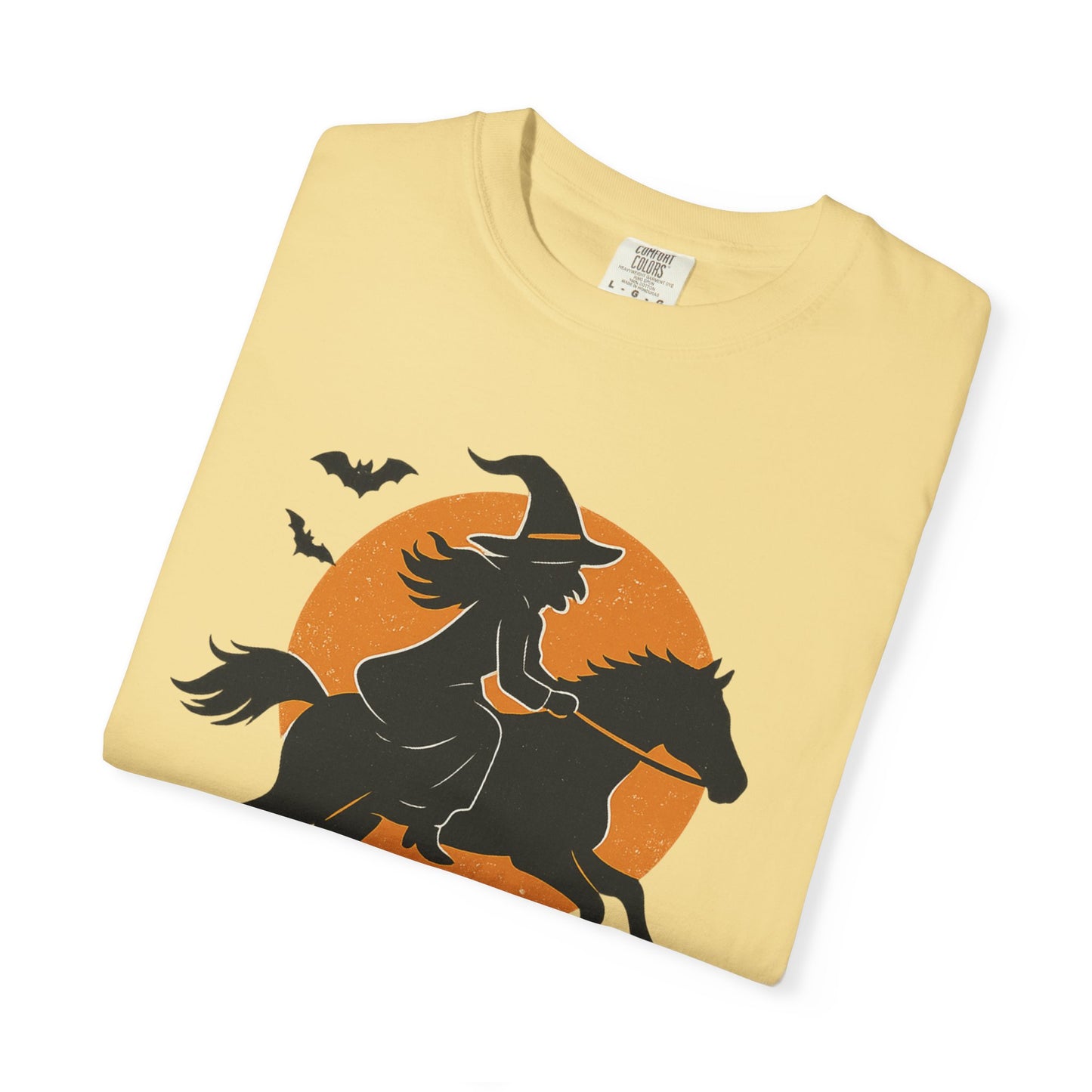 Barn Witches T-Shirt – Halloween Horse Rider Tee – Spooky Equestrian Fall Shirt for Horse Lovers & Barn Witches