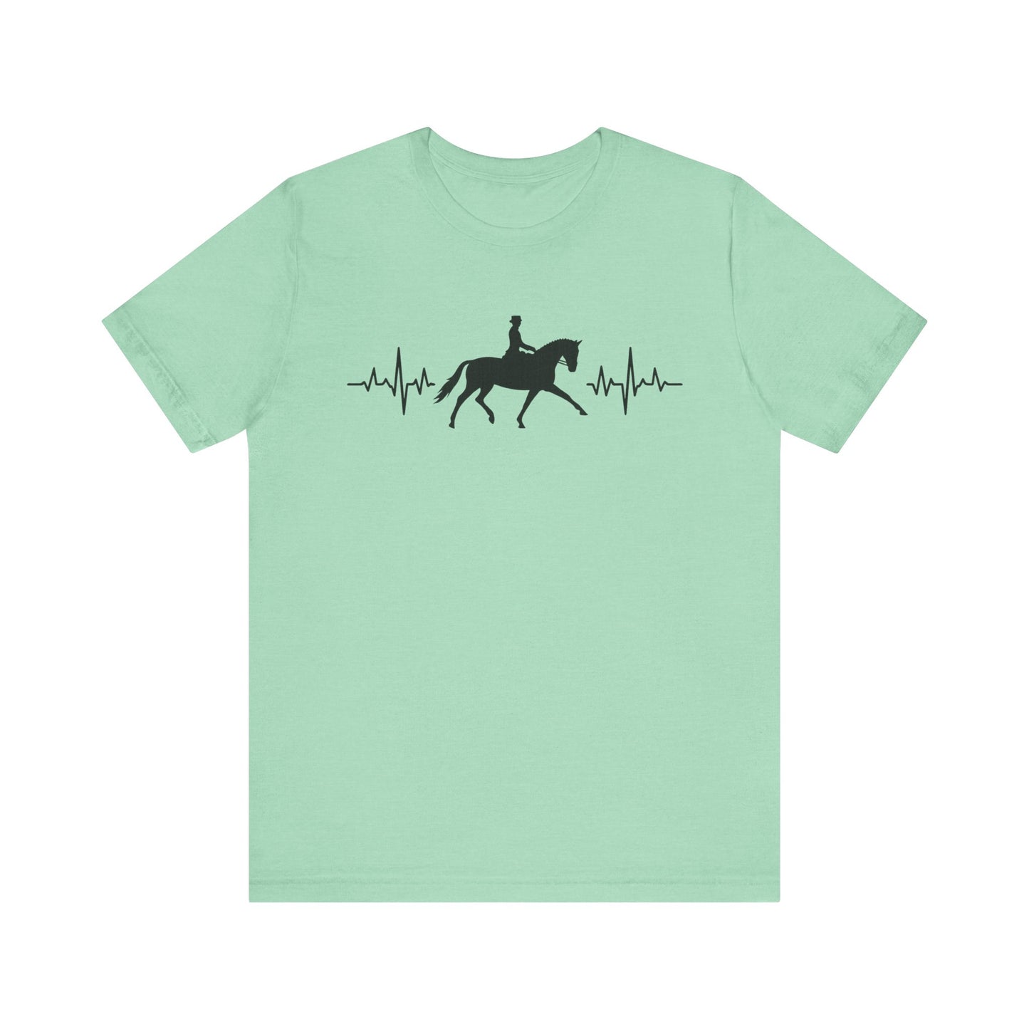 Equestrian Heartbeat T-Shirt – Couture Unisex Riding Tee, Soft Everyday Equestrian Gift