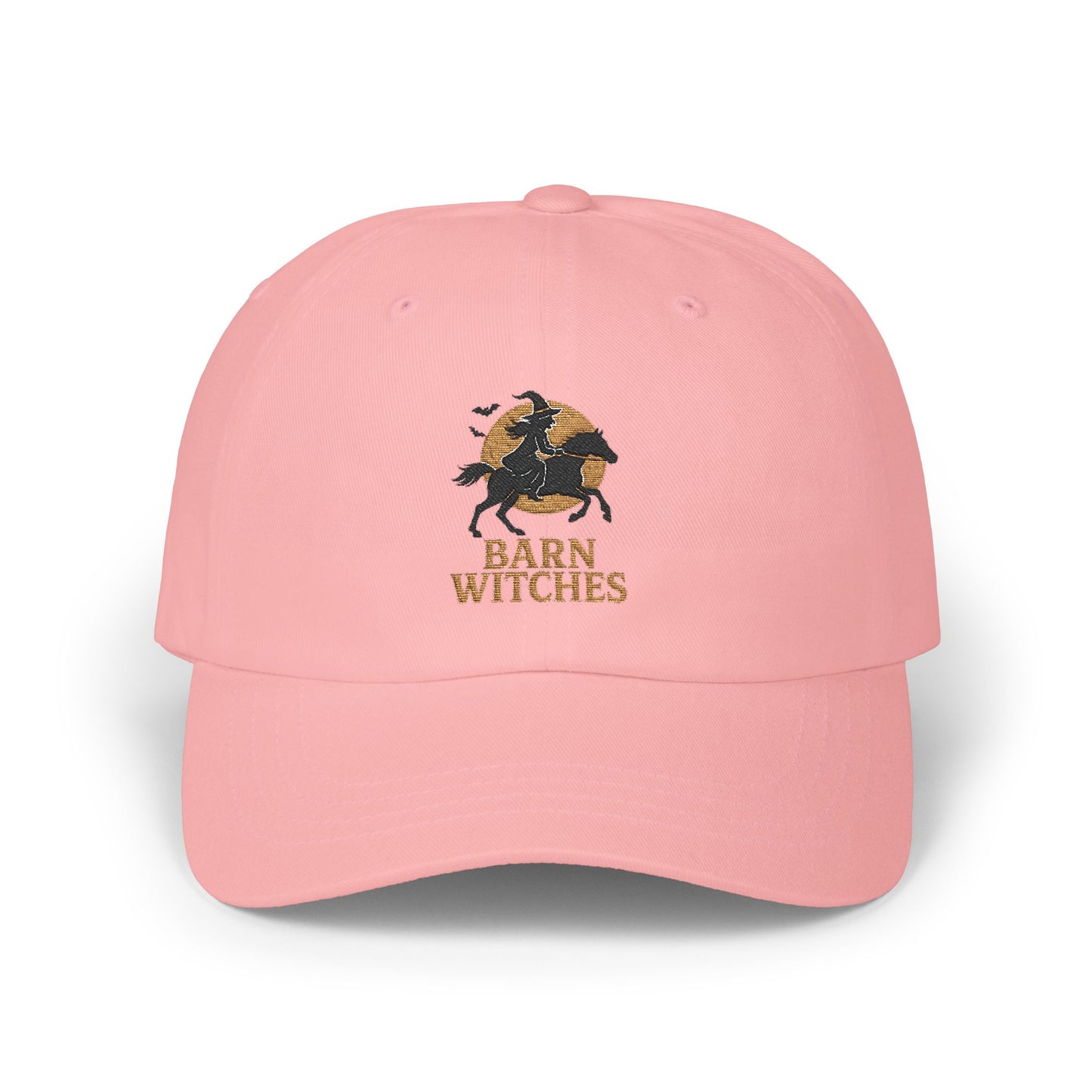 Classic Dad Cap with Barn Witches Design | Casual Style, Gift for Halloween, Everyday Wear, Unisex Accessory, Outdoor Fun