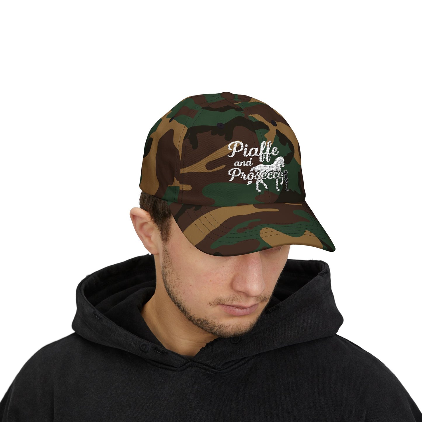 Piaffe and Prosecco Dad Cap, Horse Lover Gift, Equestrian Hat, Wine Lover's Accessory, Casual Cap