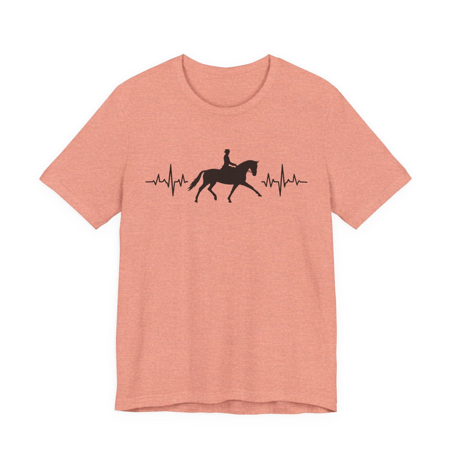 Equestrian Heartbeat T-Shirt – Couture Unisex Riding Tee, Soft Everyday Equestrian Gift