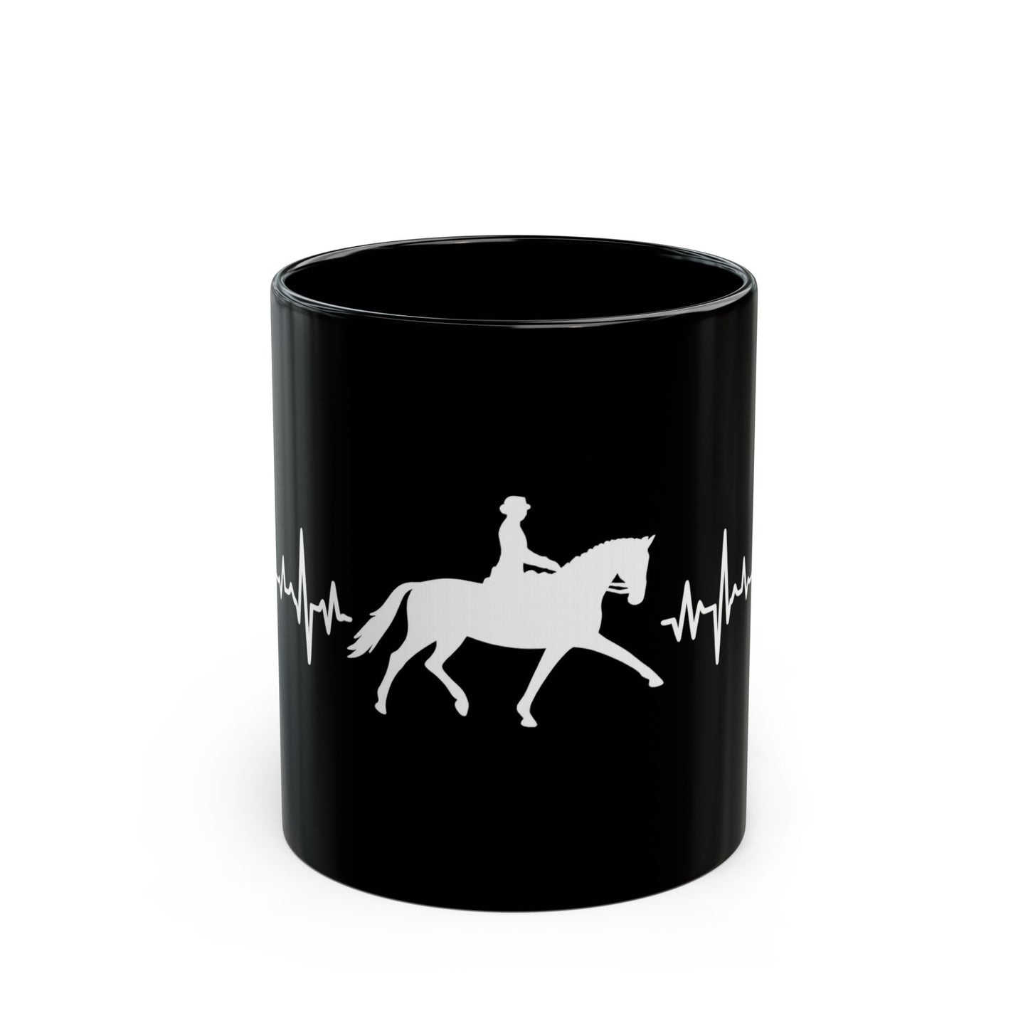 Equestrian Heartbeat Mug | Perfect Gift for Horse Lovers, Coffee/Tea Mug, Horse Riding Decor, Equestrian Quotes, Unique Horse Gifts