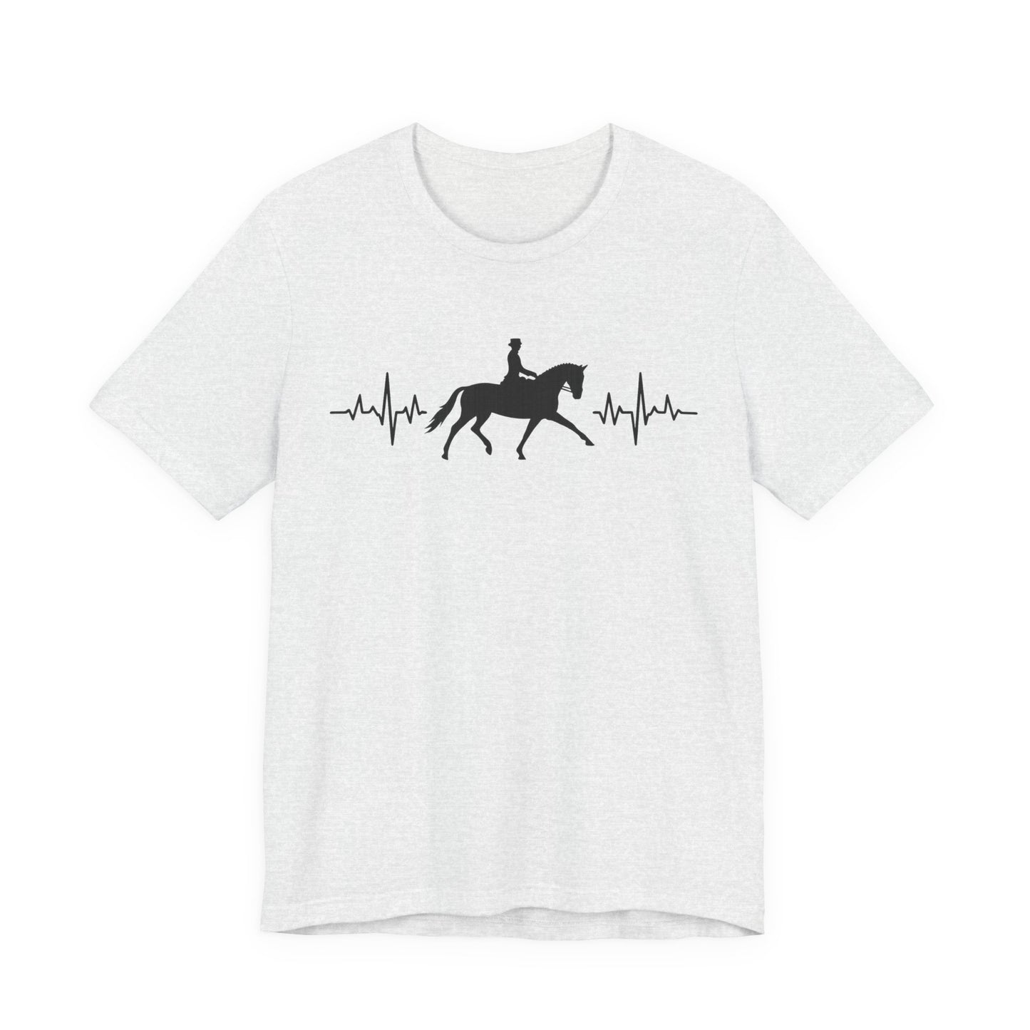 Equestrian Heartbeat T-Shirt – Couture Unisex Riding Tee, Soft Everyday Equestrian Gift