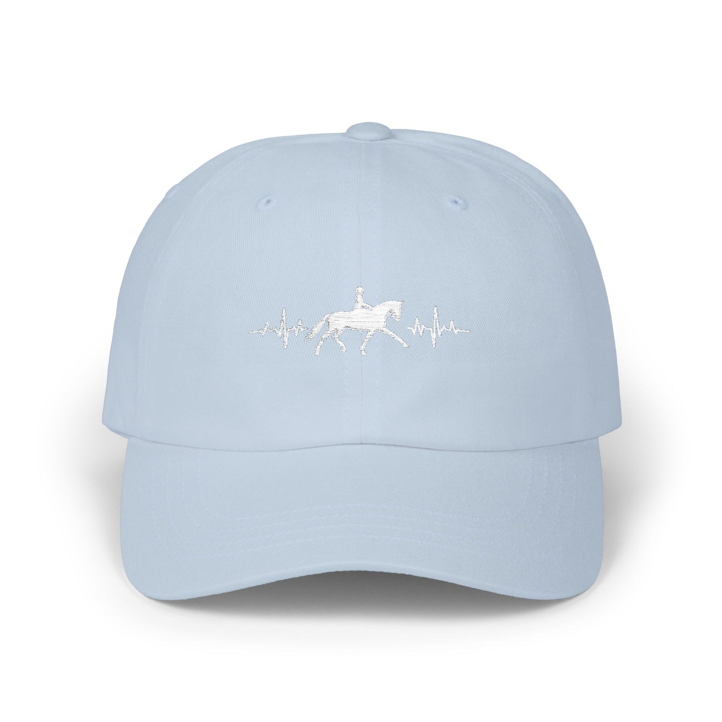 Equestrian Heartbeat Dad Cap – Couture Unisex Horse Lover Hat, Dressage Lifestyle Accessory