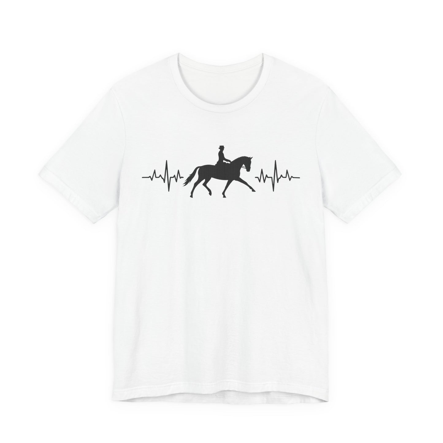 Equestrian Heartbeat T-Shirt – Couture Unisex Riding Tee, Soft Everyday Equestrian Gift