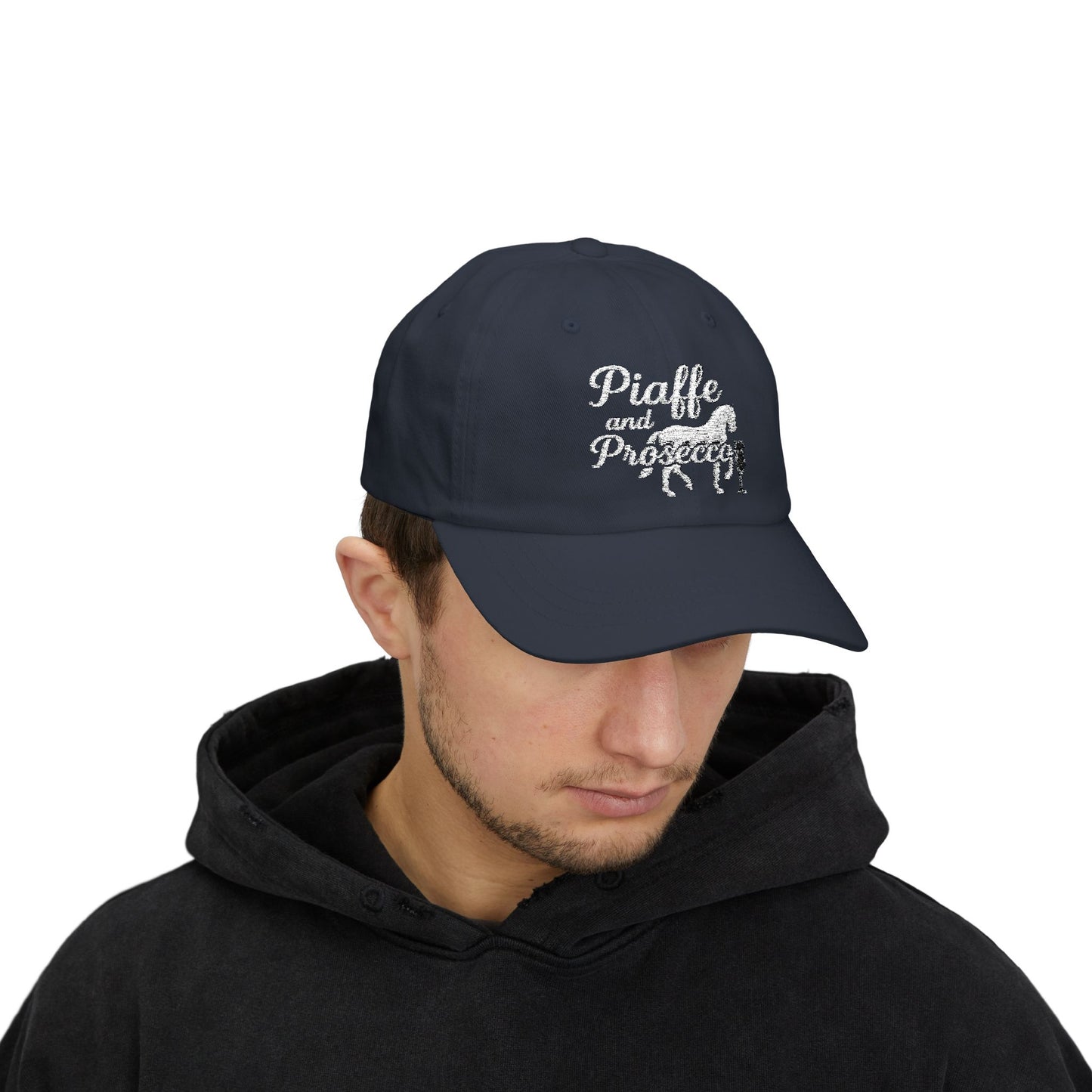 Piaffe and Prosecco Dad Cap, Horse Lover Gift, Equestrian Hat, Wine Lover's Accessory, Casual Cap