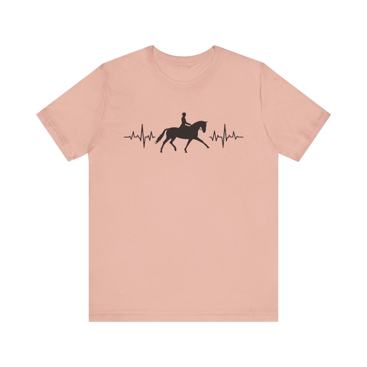 Equestrian Heartbeat T-Shirt – Couture Unisex Riding Tee, Soft Everyday Equestrian Gift
