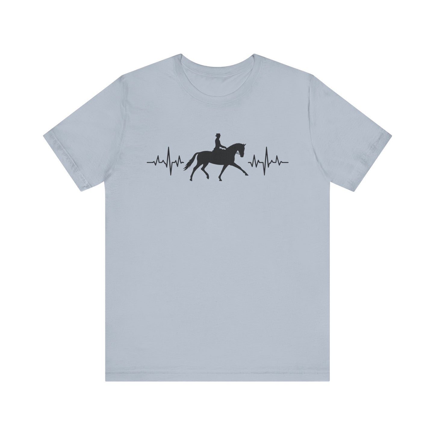 Equestrian Heartbeat T-Shirt – Couture Unisex Riding Tee, Soft Everyday Equestrian Gift