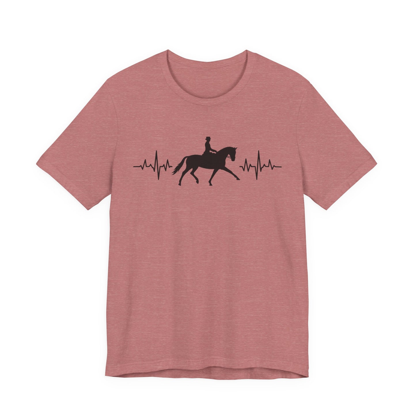 Equestrian Heartbeat T-Shirt – Couture Unisex Riding Tee, Soft Everyday Equestrian Gift