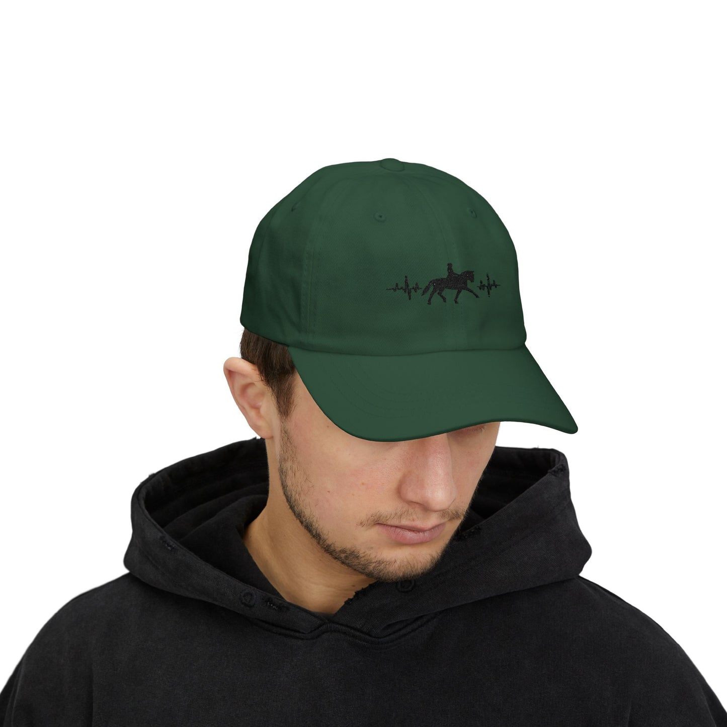 Equestrian Classic Dad Cap - Horse Lover Gift, Unisex Cap for Riding Fans, Casual Fashion, Outdoor Events, Stylish Headwear