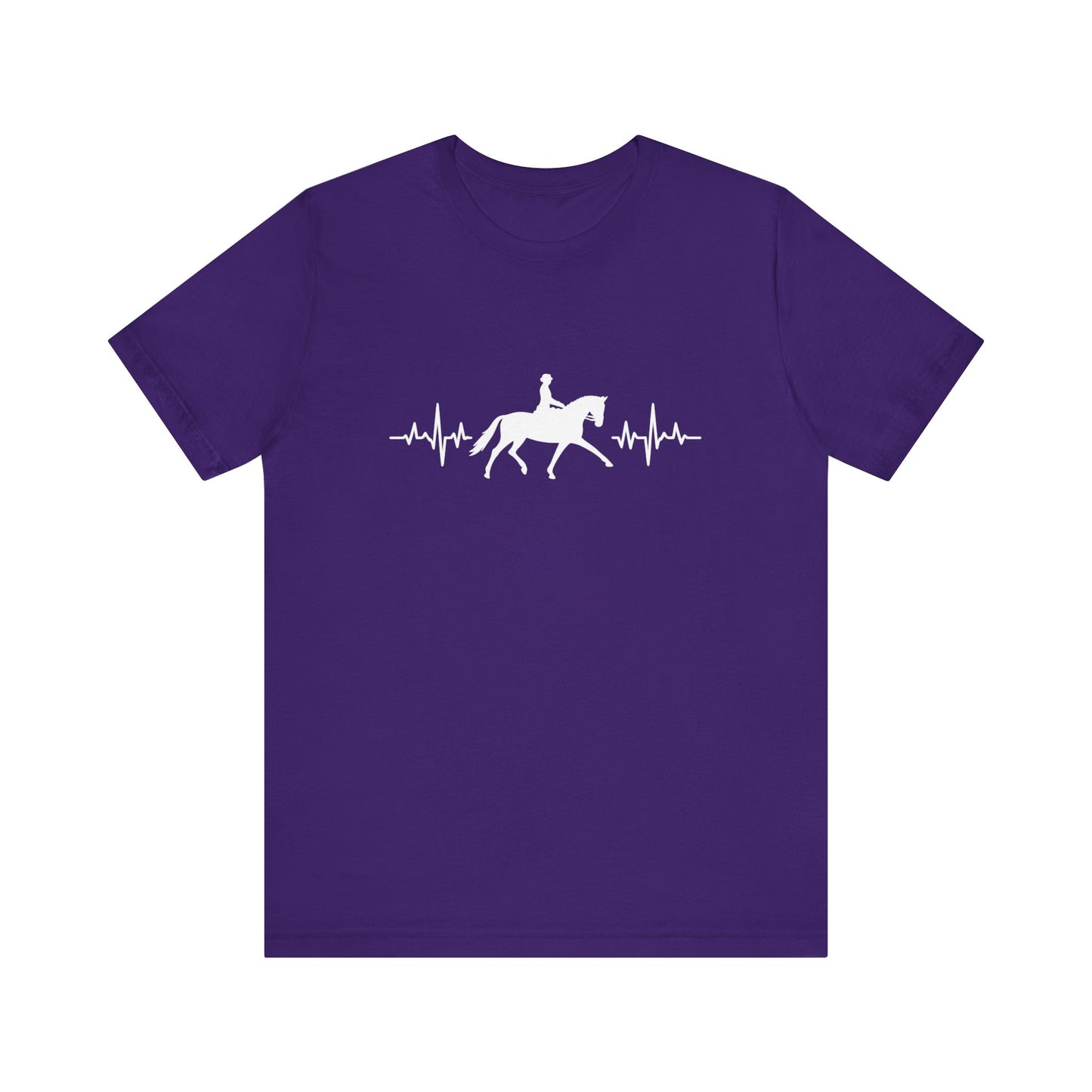 Equestrian Heartbeat T-Shirt – Couture Unisex Riding Tee, Soft Everyday Equestrian Gift