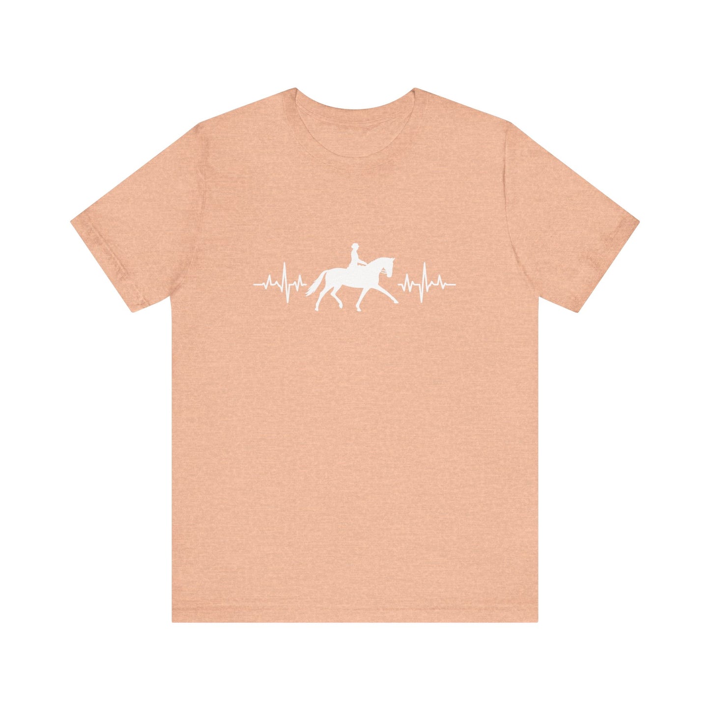 Equestrian Heartbeat T-Shirt – Couture Unisex Riding Tee, Soft Everyday Equestrian Gift