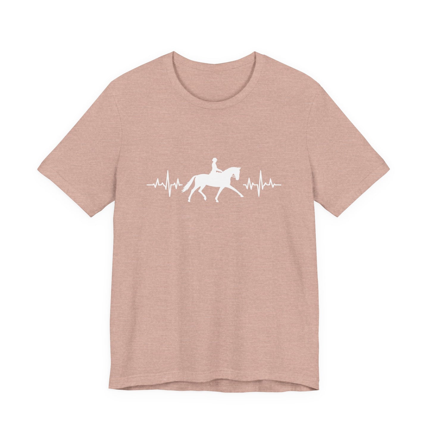 Equestrian Heartbeat T-Shirt – Couture Unisex Riding Tee, Soft Everyday Equestrian Gift