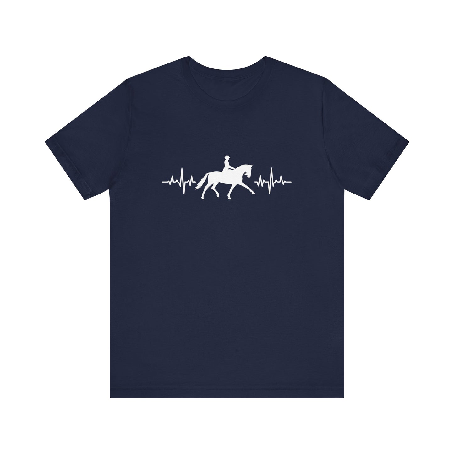 Equestrian Heartbeat T-Shirt – Couture Unisex Riding Tee, Soft Everyday Equestrian Gift