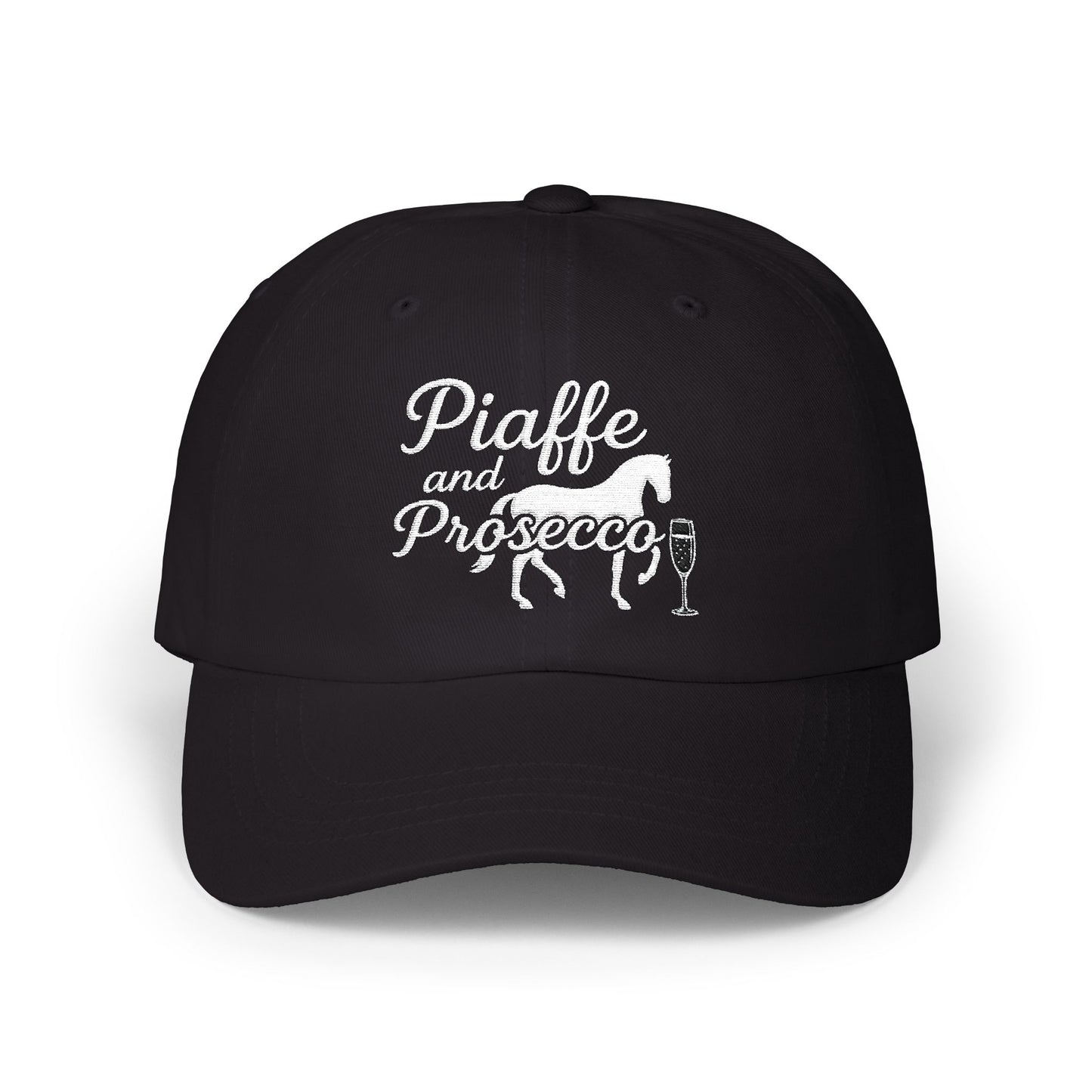 Piaffe and Prosecco Dad Cap, Horse Lover Gift, Equestrian Hat, Wine Lover's Accessory, Casual Cap