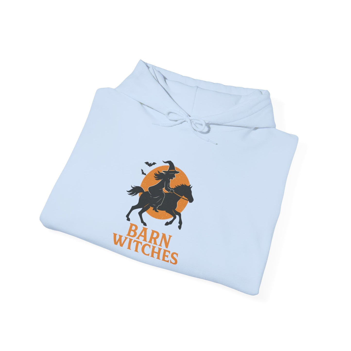 Barn Witches Unisex Heavy Blend Hoodie, Cozy Fall Sweatshirt for Halloween, Gift for Witch Lovers, Pumpkin Season Apparel, Barn Themes