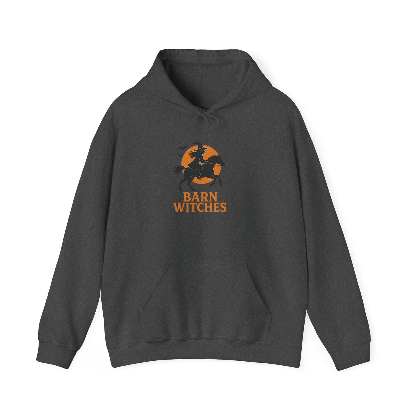 Barn Witches Unisex Heavy Blend Hoodie, Cozy Fall Sweatshirt for Halloween, Gift for Witch Lovers, Pumpkin Season Apparel, Barn Themes