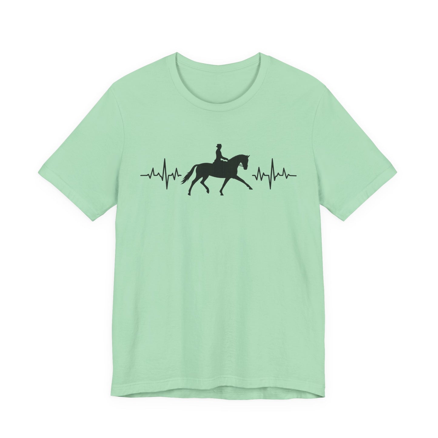 Equestrian Heartbeat T-Shirt – Couture Unisex Riding Tee, Soft Everyday Equestrian Gift