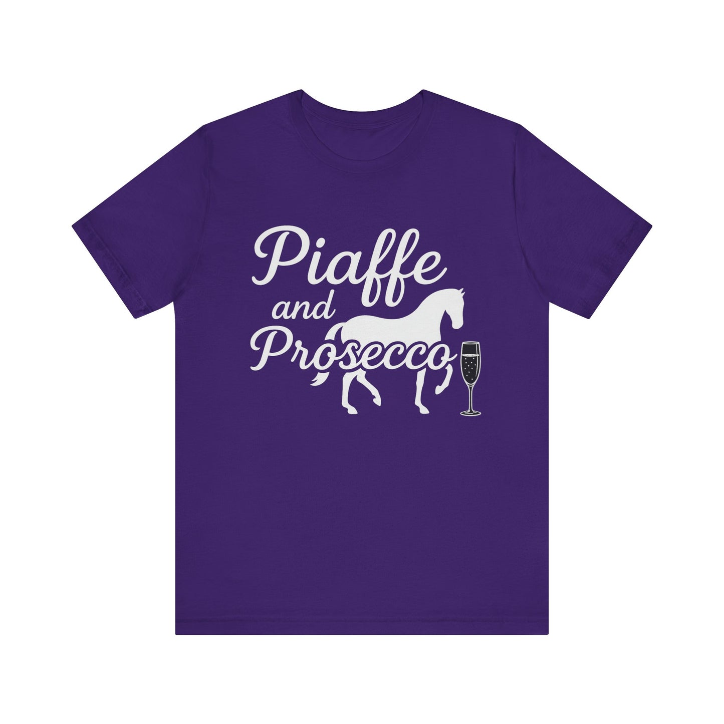 Piaffe and Prosecco T-Shirt, Equine Wine Lover Tee, Horse Riding Gift, Equestrian Fashion, Funny Horse Shirt, Casual Everyday Wear