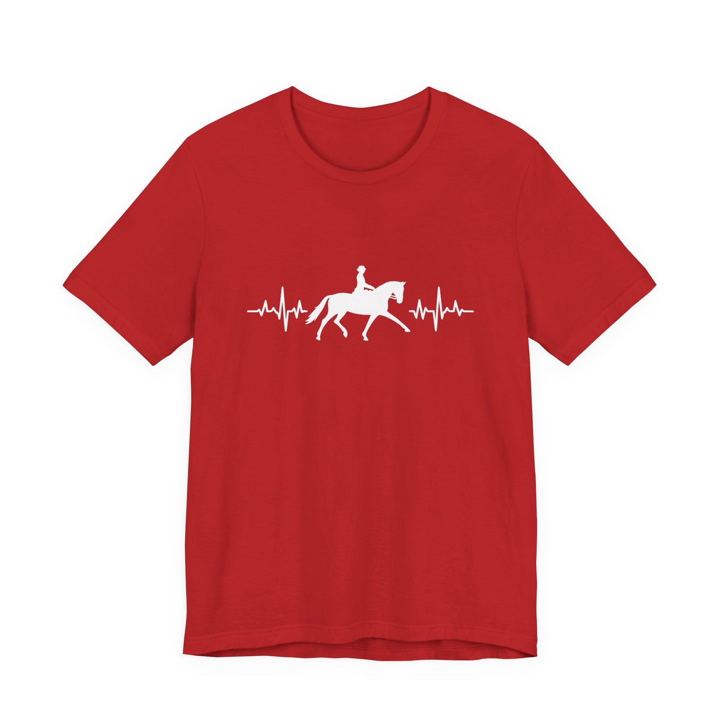 Equestrian Heartbeat T-Shirt – Couture Unisex Riding Tee, Soft Everyday Equestrian Gift