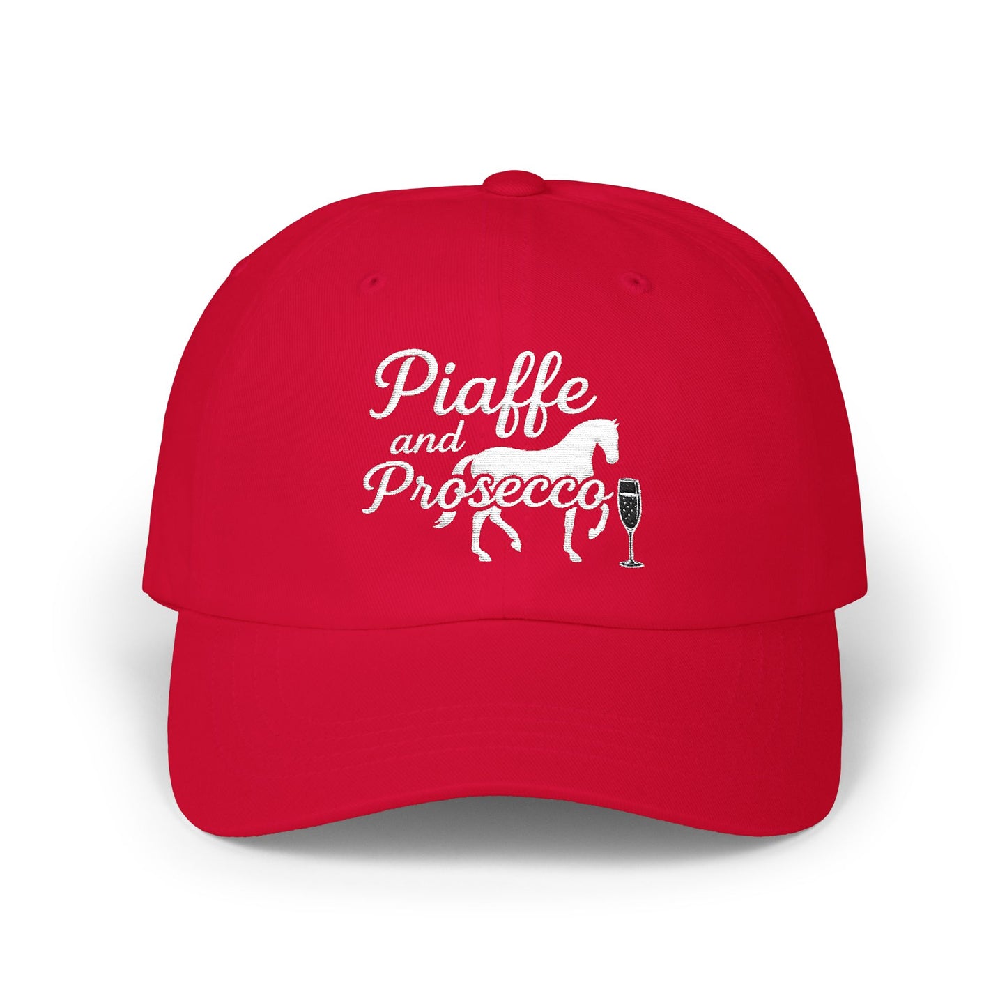 Piaffe and Prosecco Dad Cap, Horse Lover Gift, Equestrian Hat, Wine Lover's Accessory, Casual Cap