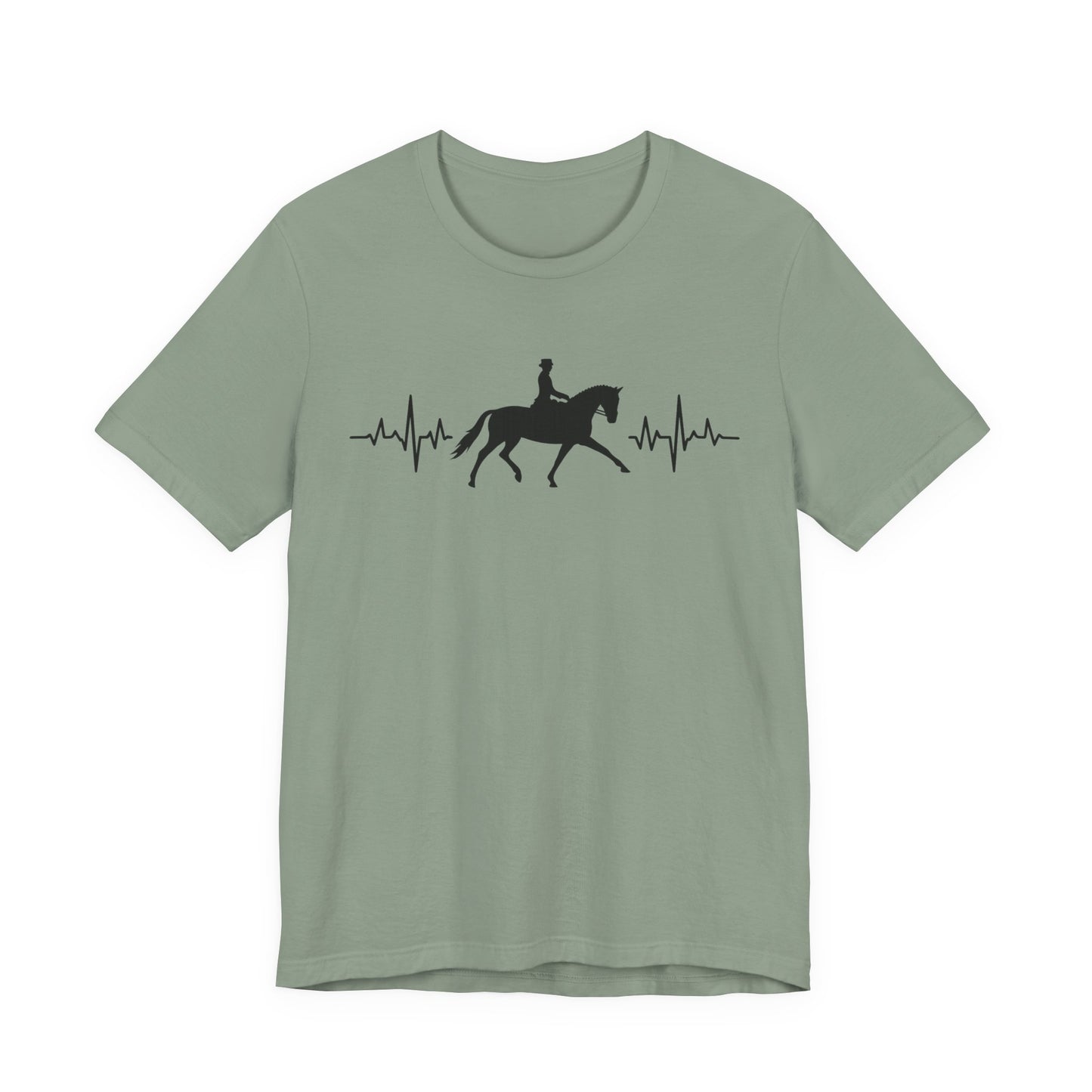 Equestrian Heartbeat T-Shirt – Couture Unisex Riding Tee, Soft Everyday Equestrian Gift