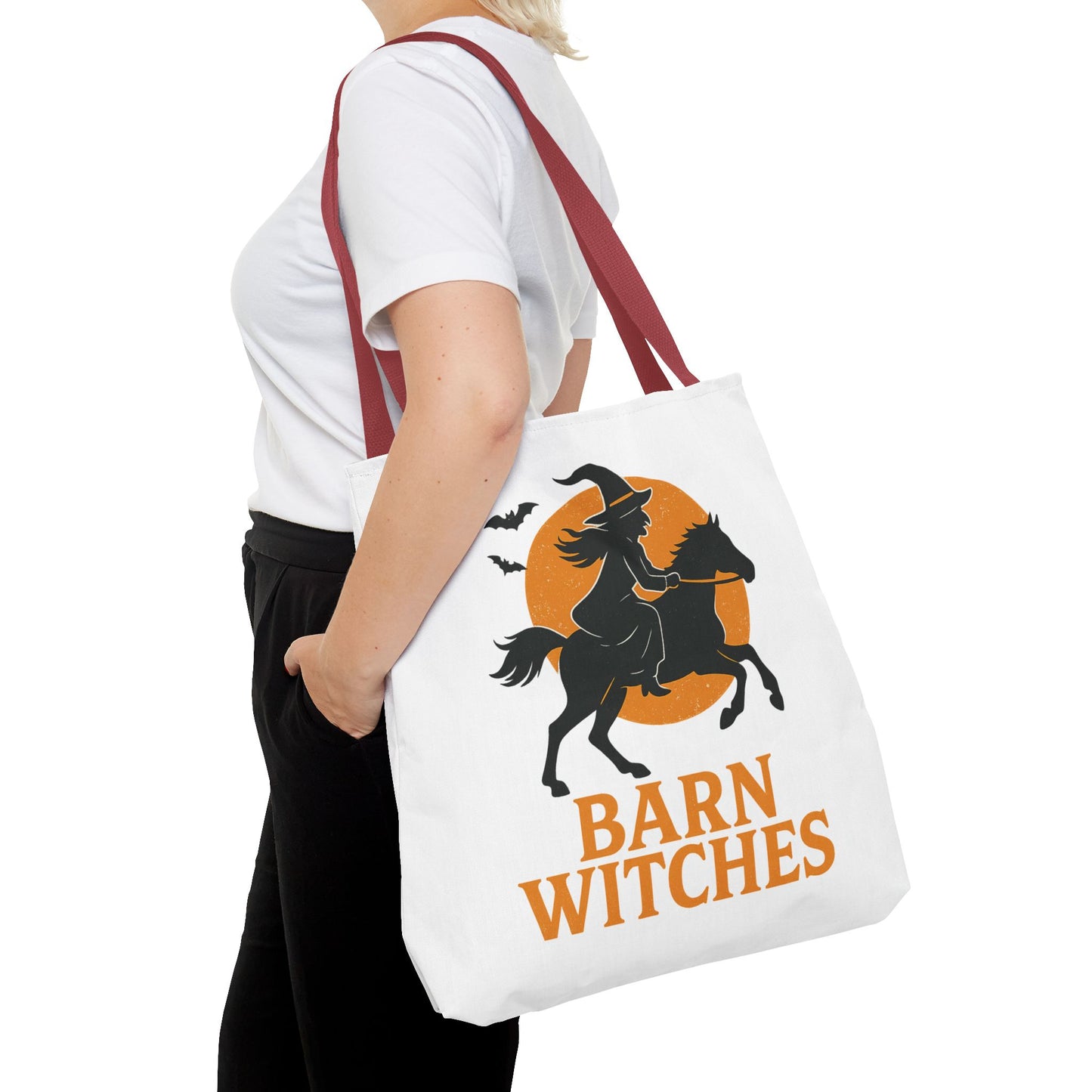 Witchy Tote Bag for Barn Witches - Halloween, Gift for Witches, Eco-Friendly, Shopping Tote, Novelty Bag