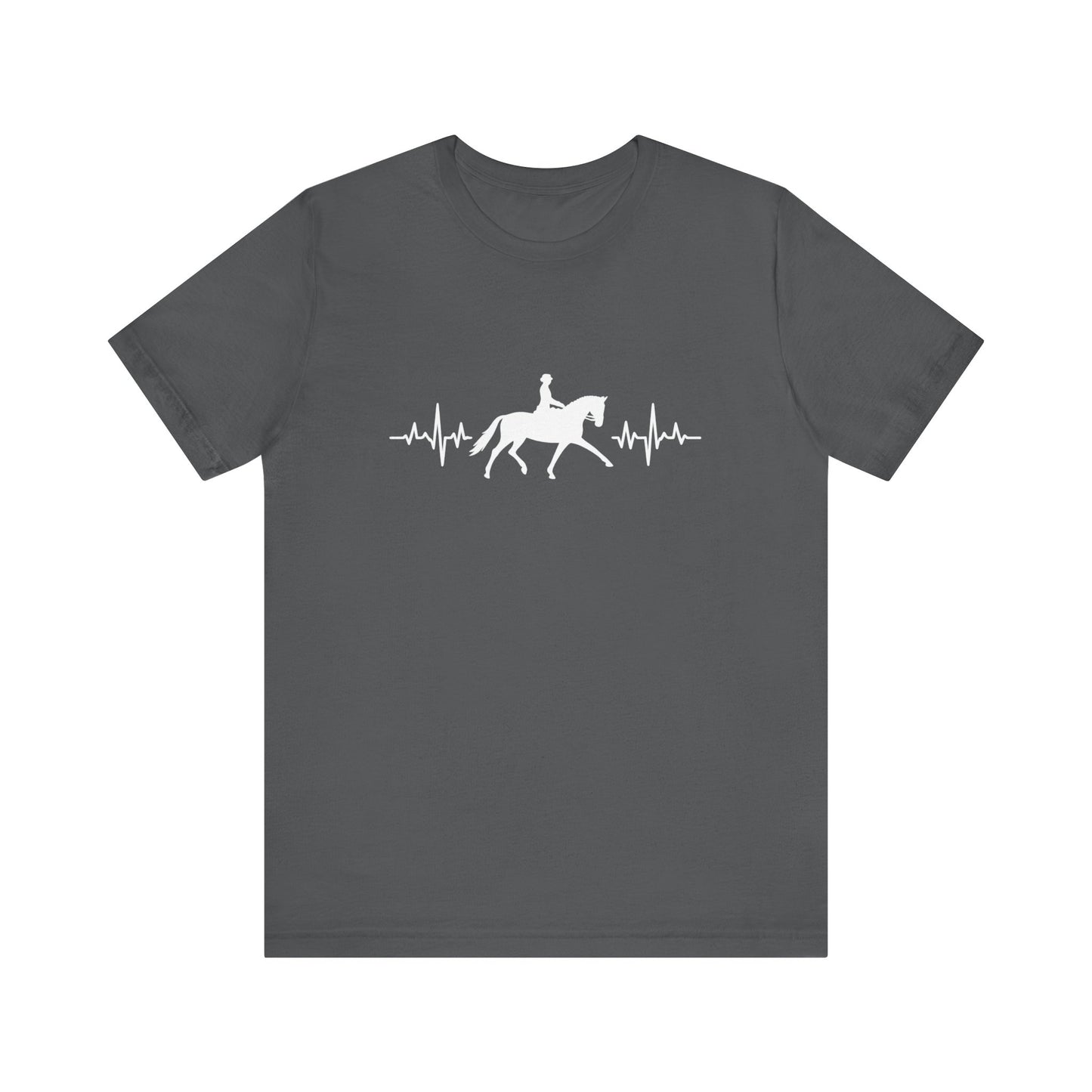 Equestrian Heartbeat T-Shirt – Couture Unisex Riding Tee, Soft Everyday Equestrian Gift
