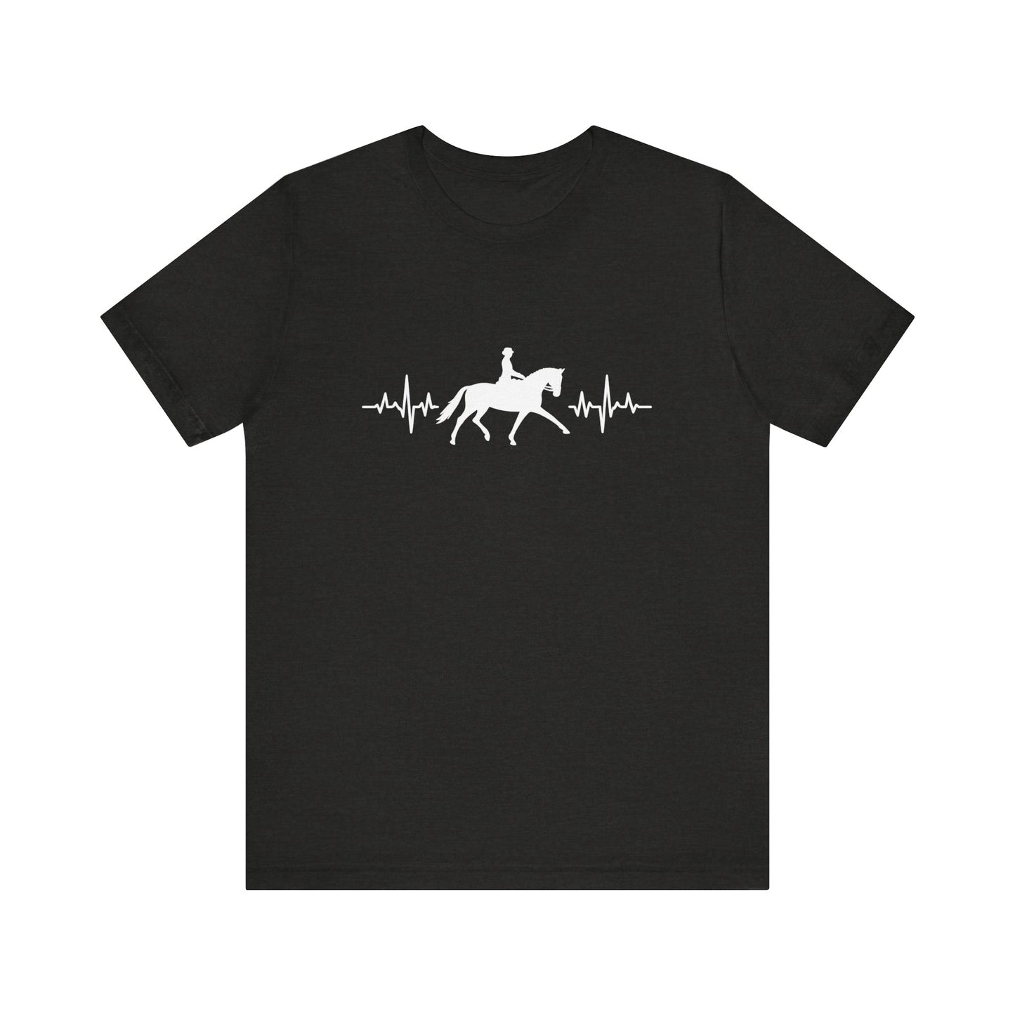 Equestrian Heartbeat T-Shirt – Couture Unisex Riding Tee, Soft Everyday Equestrian Gift