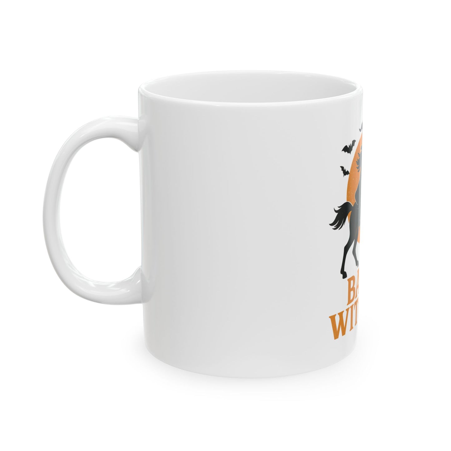 Barn Witches Halloween Ceramic Mug - Witch Coffee Cup, Gift for Witches, Fall Decor, Office Mug, Halloween Gifts, Cozy Beverage