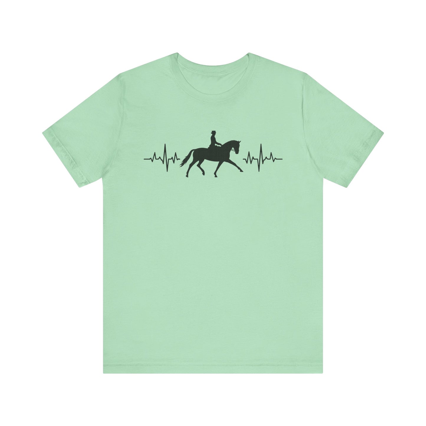 Equestrian Heartbeat T-Shirt – Couture Unisex Riding Tee, Soft Everyday Equestrian Gift