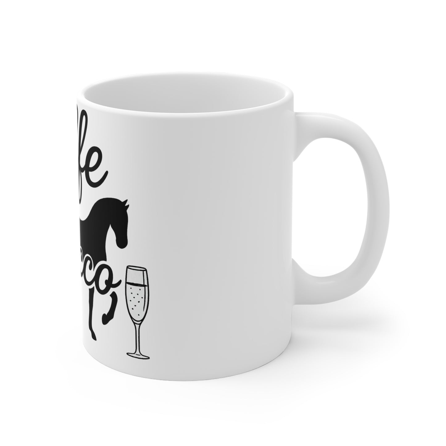 Piaffe and Prosecco Mug, Horse Lover Gift, Equestrian Coffee Cup, Fun Drinking Mug, Perfect for Celebrations
