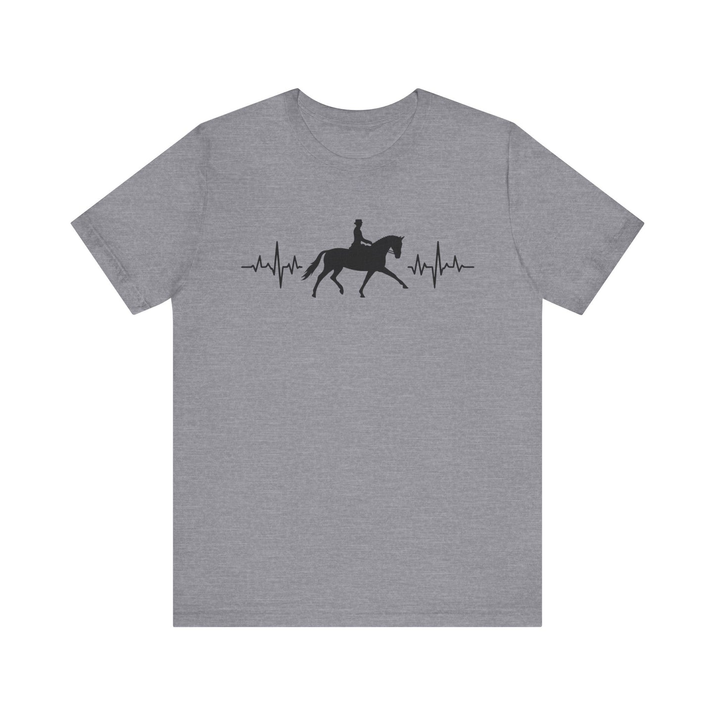 Equestrian Heartbeat T-Shirt – Couture Unisex Riding Tee, Soft Everyday Equestrian Gift