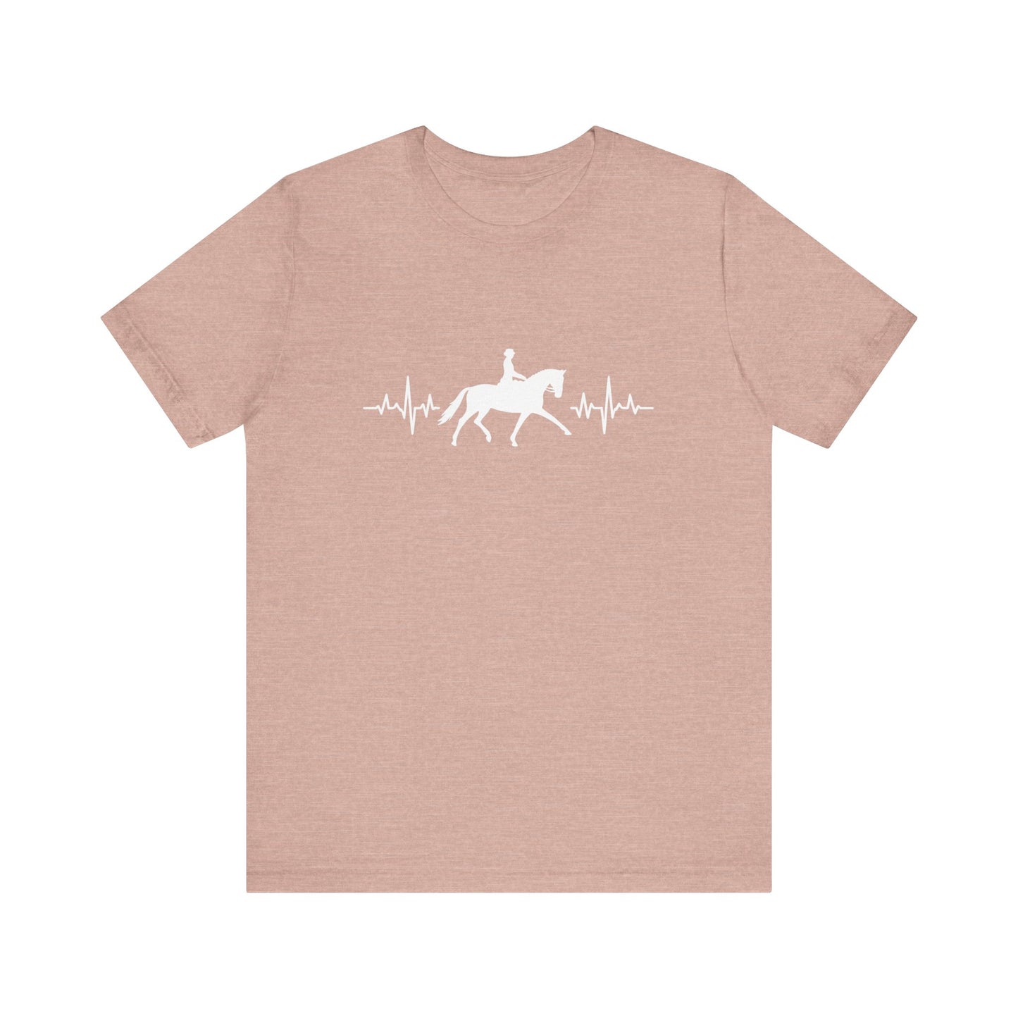 Equestrian Heartbeat T-Shirt – Couture Unisex Riding Tee, Soft Everyday Equestrian Gift