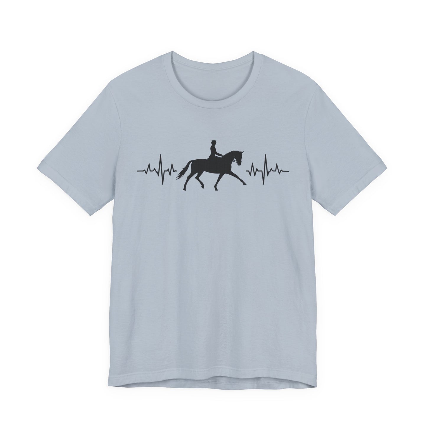 Equestrian Heartbeat T-Shirt – Couture Unisex Riding Tee, Soft Everyday Equestrian Gift