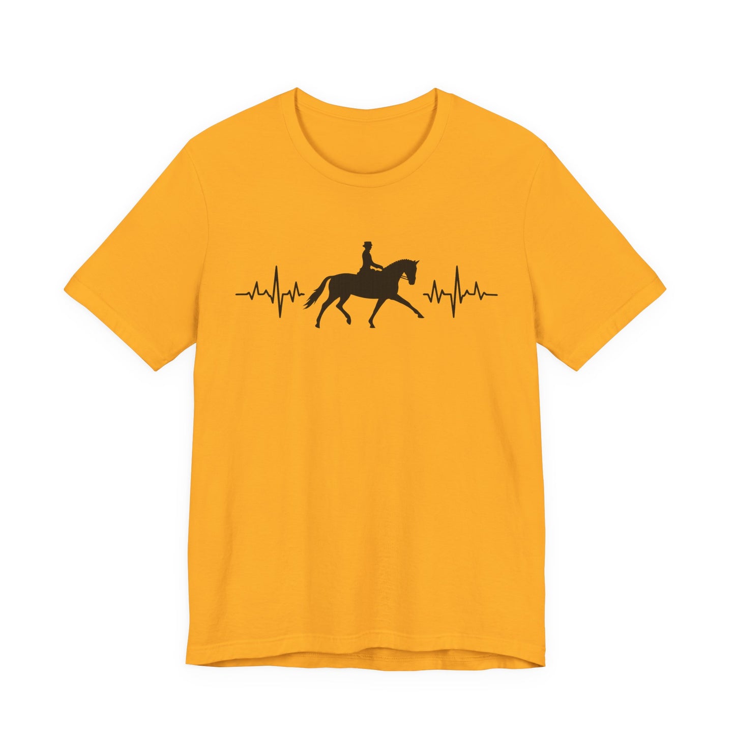 Equestrian Heartbeat T-Shirt – Couture Unisex Riding Tee, Soft Everyday Equestrian Gift