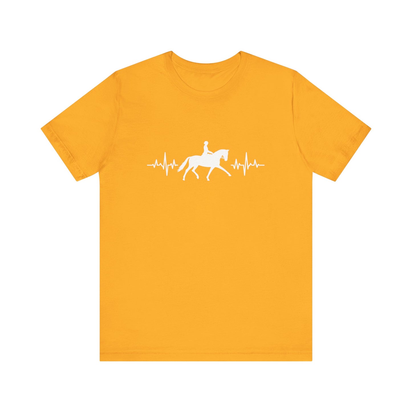 Equestrian Heartbeat T-Shirt – Couture Unisex Riding Tee, Soft Everyday Equestrian Gift