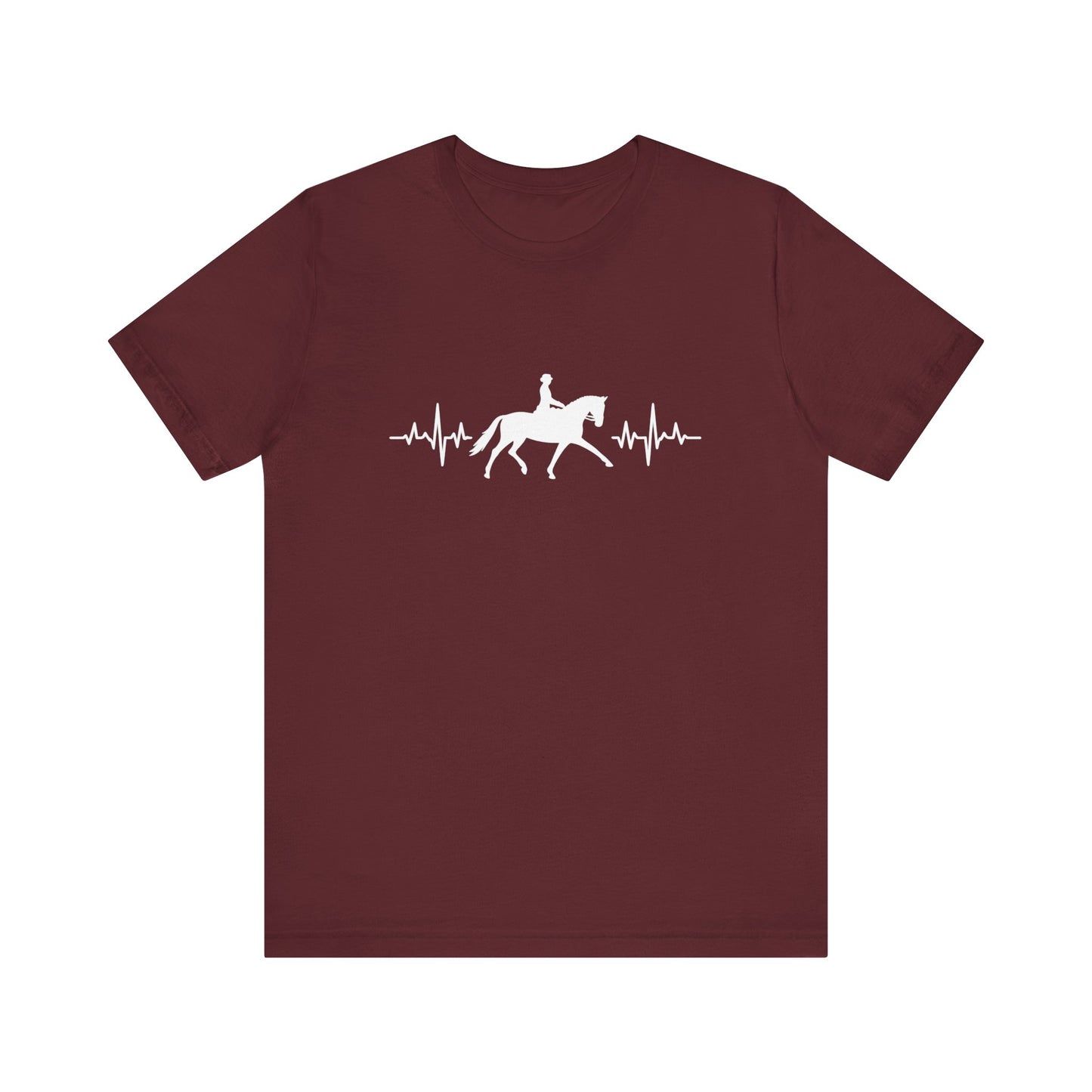 Equestrian Heartbeat T-Shirt – Couture Unisex Riding Tee, Soft Everyday Equestrian Gift