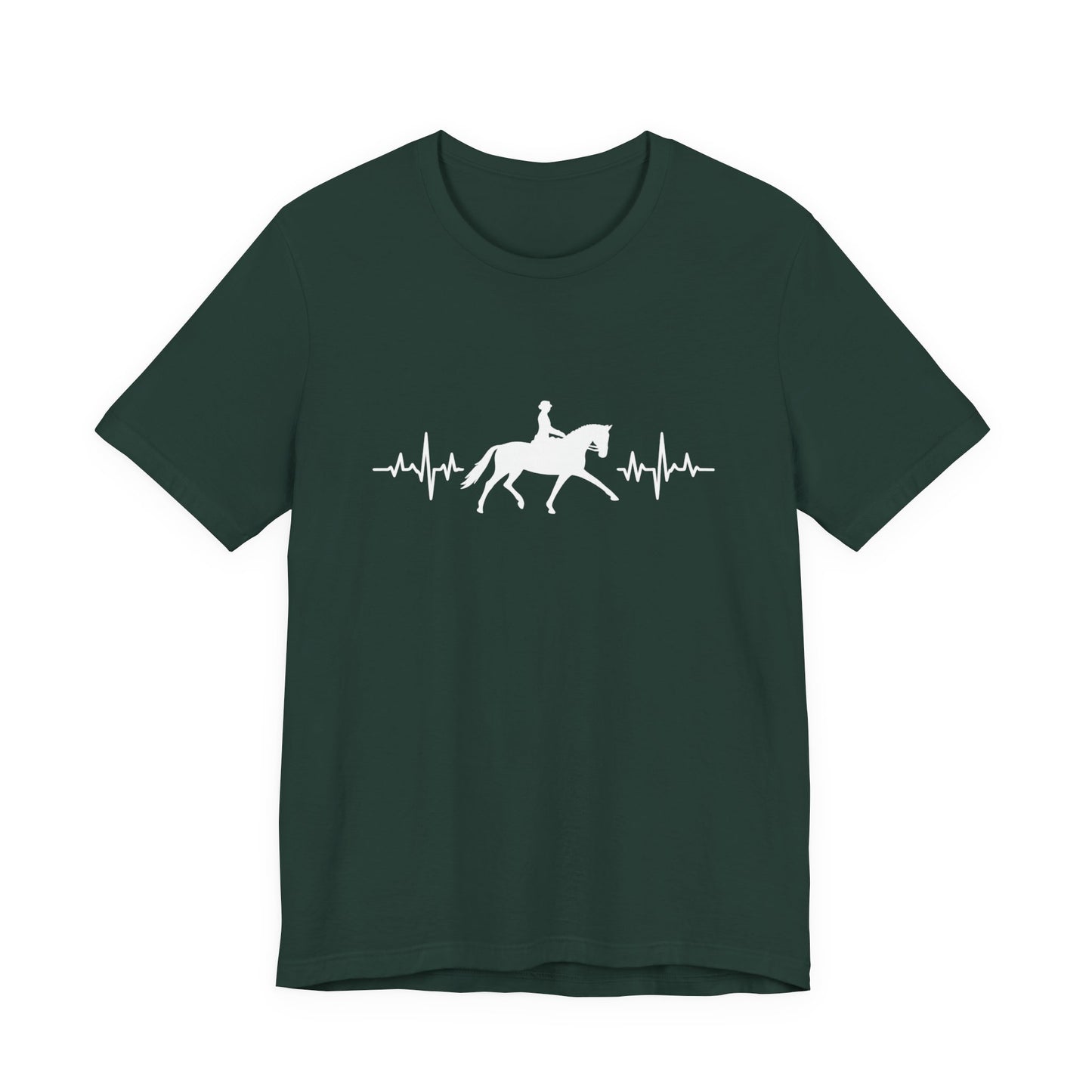 Equestrian Heartbeat T-Shirt – Couture Unisex Riding Tee, Soft Everyday Equestrian Gift