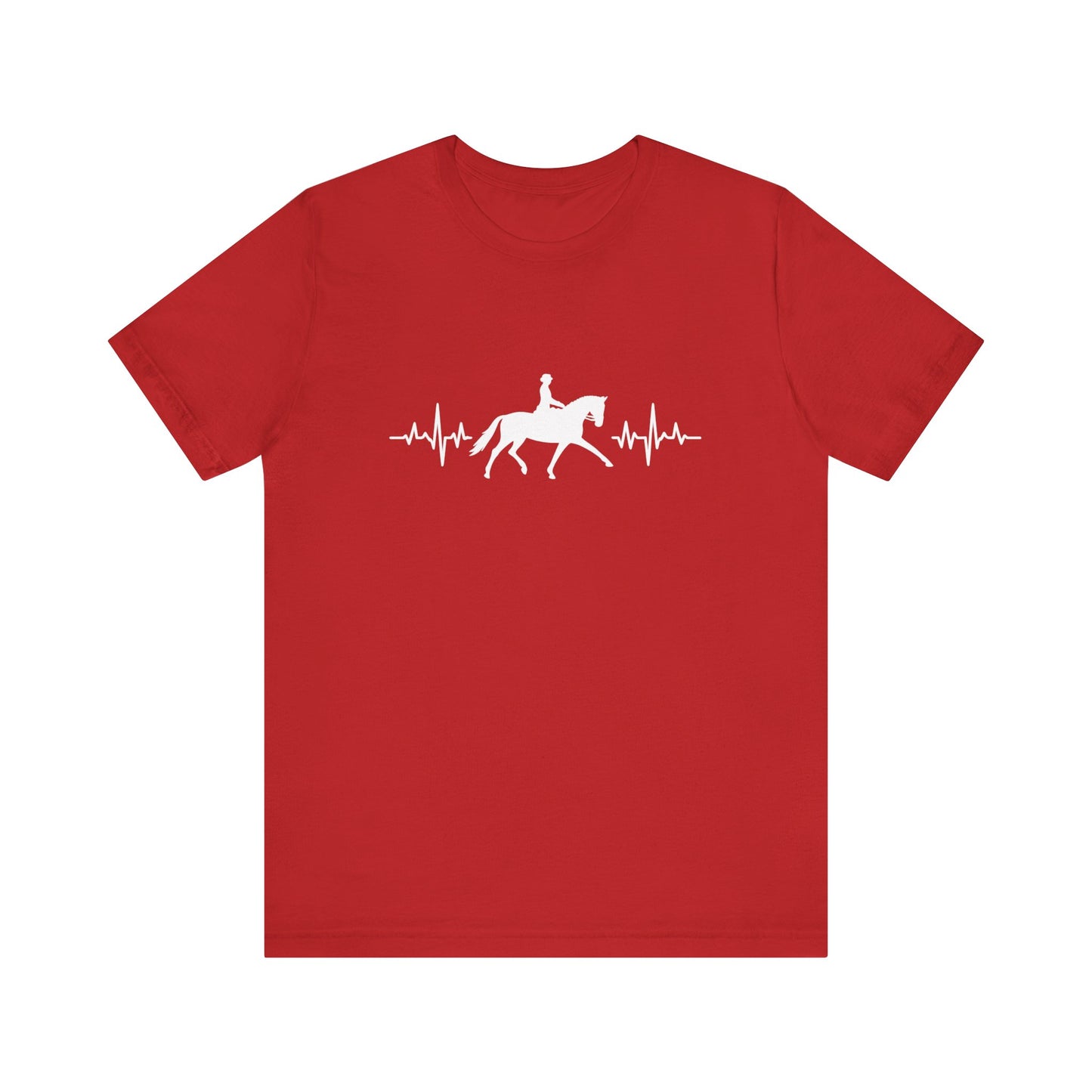 Equestrian Heartbeat T-Shirt – Couture Unisex Riding Tee, Soft Everyday Equestrian Gift