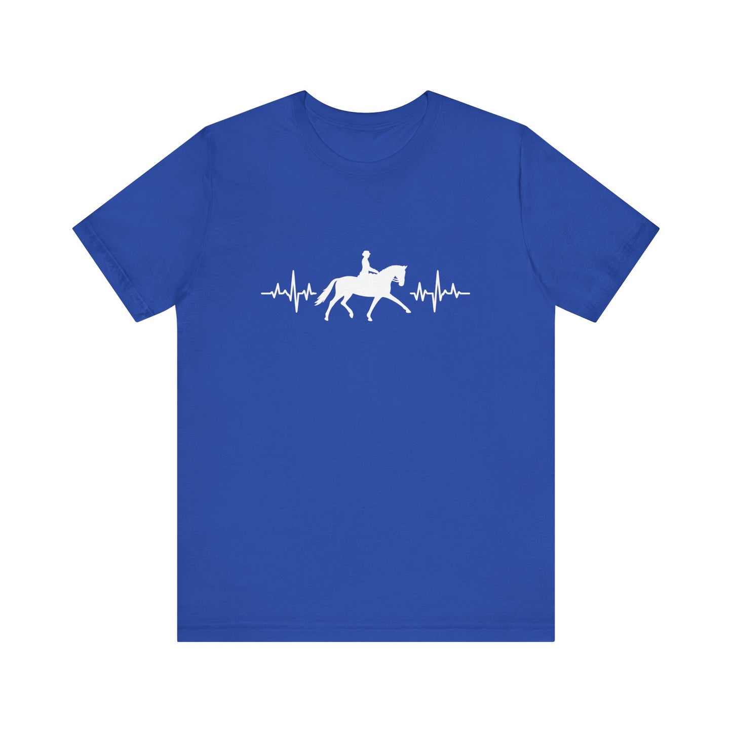 Equestrian Heartbeat T-Shirt – Couture Unisex Riding Tee, Soft Everyday Equestrian Gift