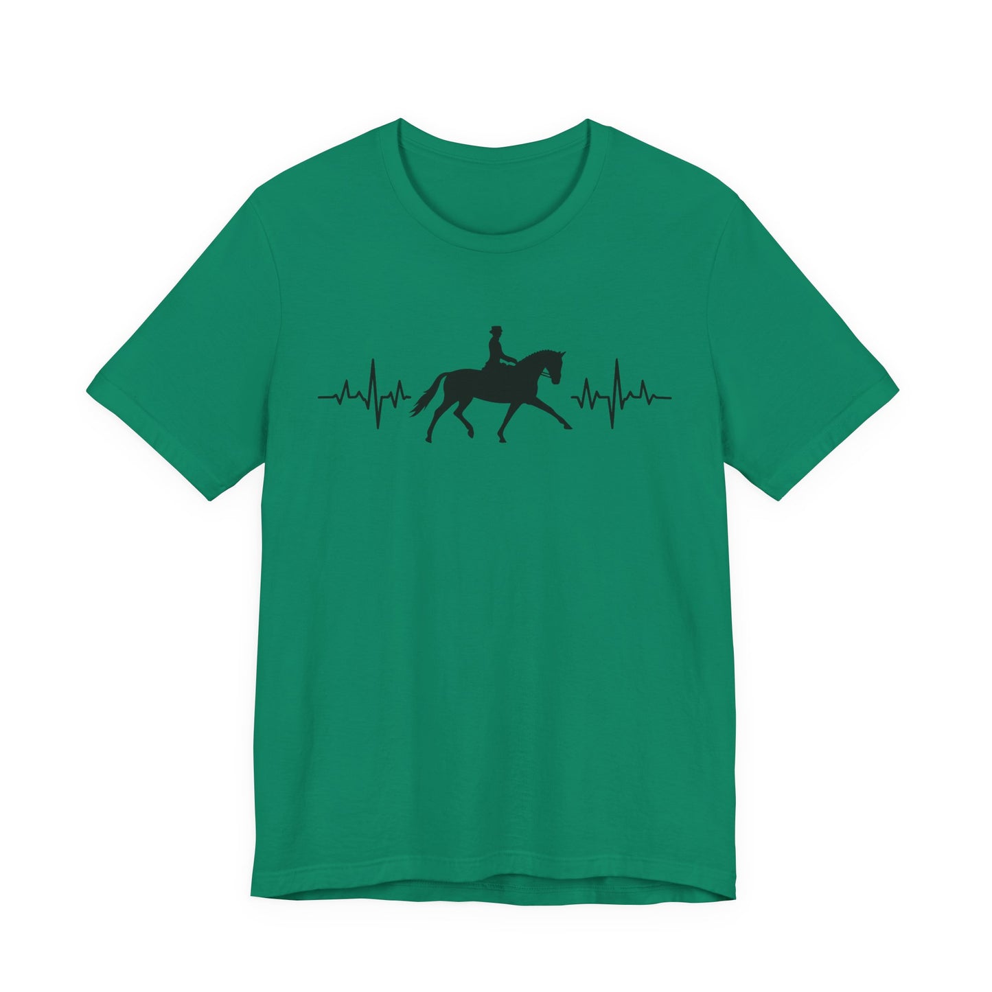 Equestrian Heartbeat T-Shirt – Couture Unisex Riding Tee, Soft Everyday Equestrian Gift