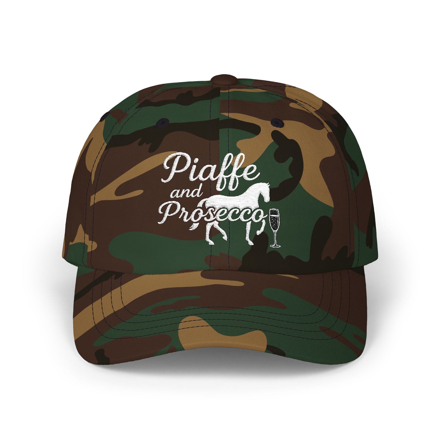 Piaffe and Prosecco Dad Cap, Horse Lover Gift, Equestrian Hat, Wine Lover's Accessory, Casual Cap