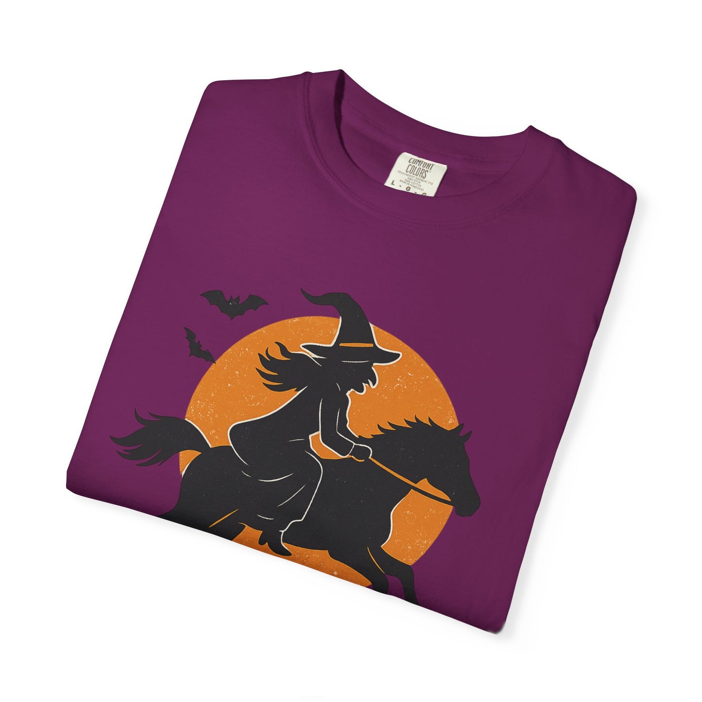 Barn Witches T-Shirt – Halloween Horse Rider Tee – Spooky Equestrian Fall Shirt for Horse Lovers & Barn Witches