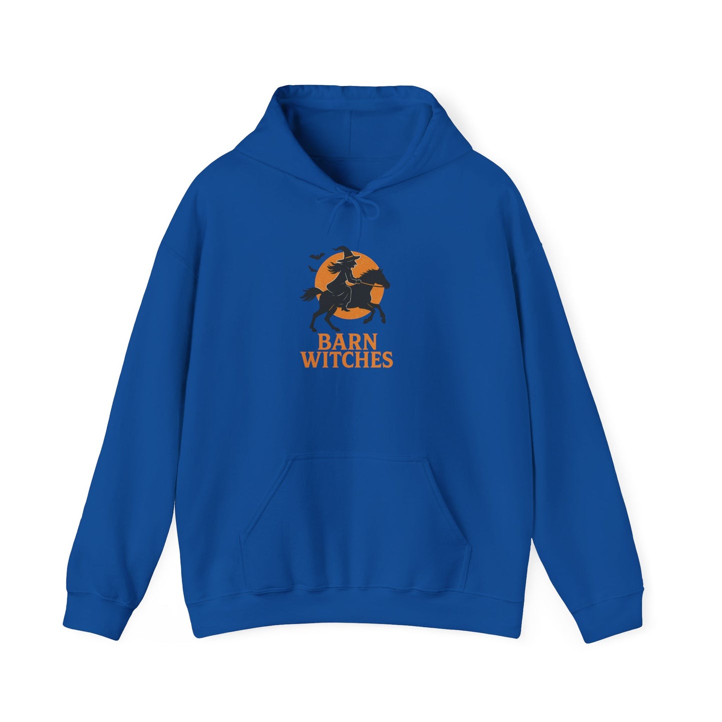 Barn Witches Unisex Heavy Blend Hoodie, Cozy Fall Sweatshirt for Halloween, Gift for Witch Lovers, Pumpkin Season Apparel, Barn Themes