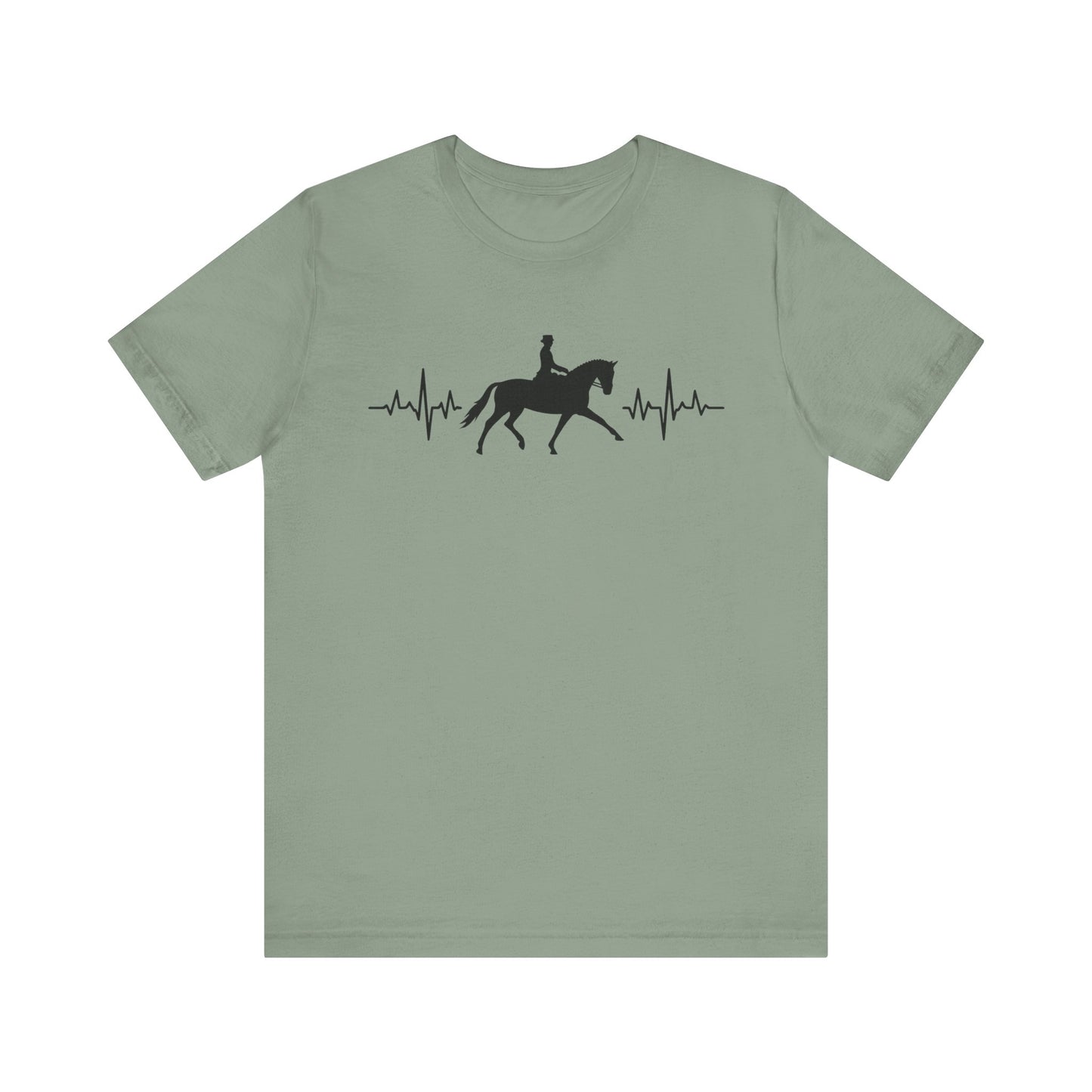 Equestrian Heartbeat T-Shirt – Couture Unisex Riding Tee, Soft Everyday Equestrian Gift