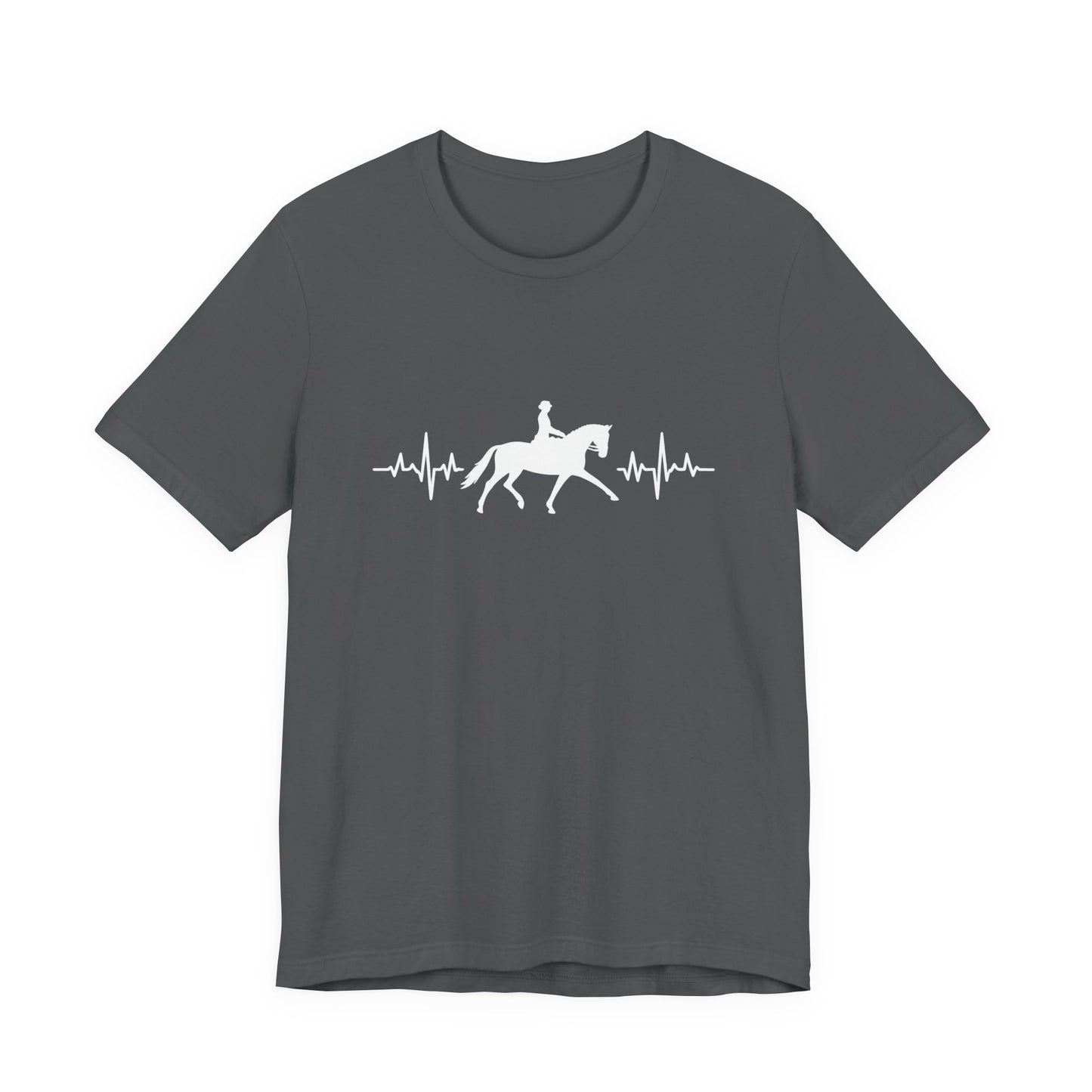Equestrian Heartbeat T-Shirt – Couture Unisex Riding Tee, Soft Everyday Equestrian Gift